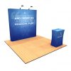 8' tension fabric pop up display angle