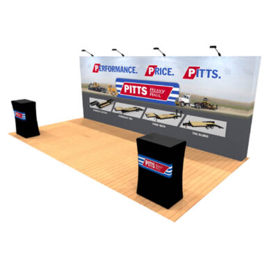 10ft x 20ft tension fabric pop up display