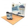 10' Tension Fabric Pop Up Display With Premium Counter