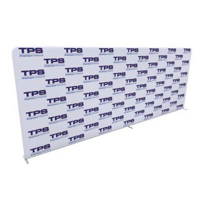 20ft tension fabric step and repeat media backdrop