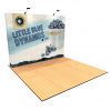 10' tension fabric pop up display angle