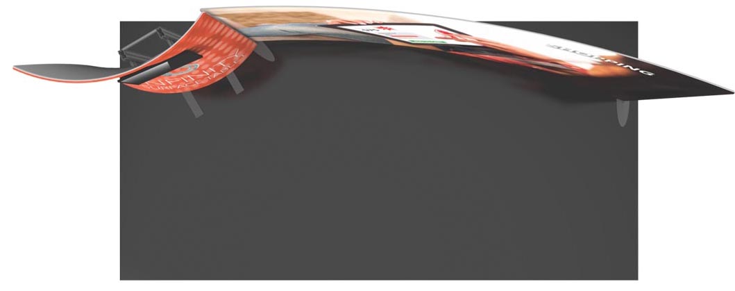 formulate designer series 20' tension fabric display kit 13 top