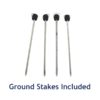 thunder outdoor banner stand stakes
