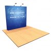 8' tension fabric pop up display angle