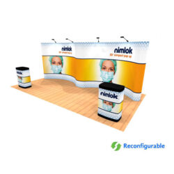 10ft x 20ft graphic pop up trade show display