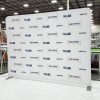 10ft tension fabric step and repeat media backdrop picture