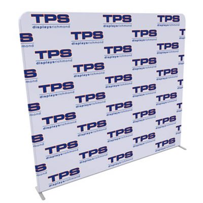 8ft tension fabric step and repeat media backdrop