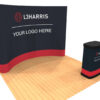 10ft pop up trade show display angle