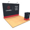 10ft Tension Fabric Pop Up Display Angle