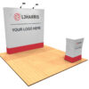 8ft Tension Fabric Pop Up Display angle