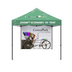 printed 10ft pop up tent back wall