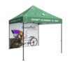 printed 10ft pop up tent back wall angle