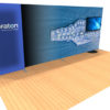 20ft tension fabric display with lightbox full