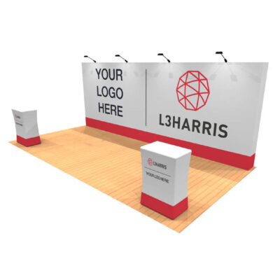 20ft tension fabric pop up display