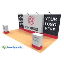 20ft tension fabric pop up display kit