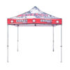 printed 10ft pop up tent red