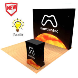 10ft Backlit Tension Fabric Pop Up Display