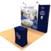 10ft Pop Up Display with Hand Sanitizing Station Angle