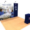 10ft Pop Up Display with Hand Sanitizing Station Full