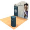 10ft Tension Fabric Display with Hand Sanitizer Kit 3 Full