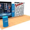 20ft Tension Fabric Display with Hand Sanitizer Kit 1 full